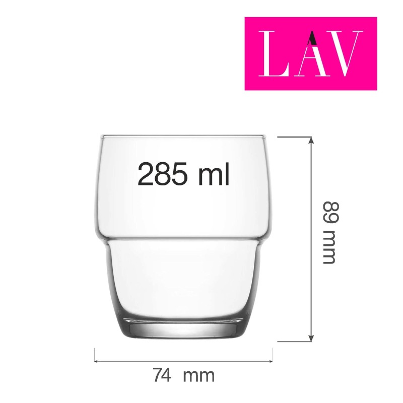 Verre à whisky Galata 285 ml, Lot de 6 - Finedine
