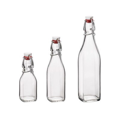Bouteille à bascule, 1000 ml, Lot de 6 - Finedine