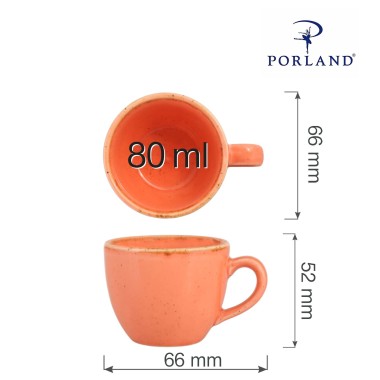 Tasse à espresso élégante ambre, 80 ml - Finedine