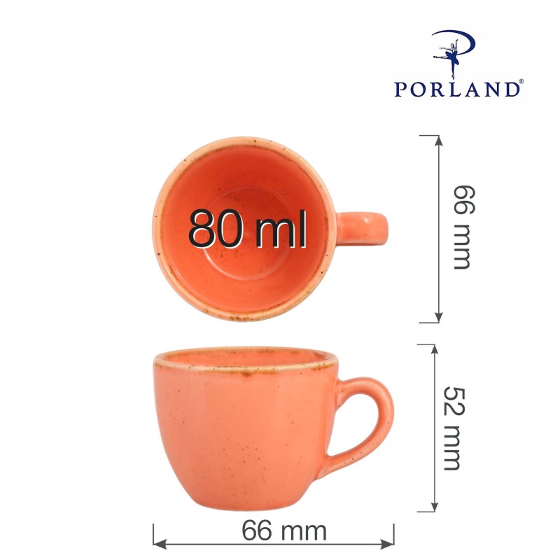 Tasse à espresso élégante ambre, 80 ml - Finedine