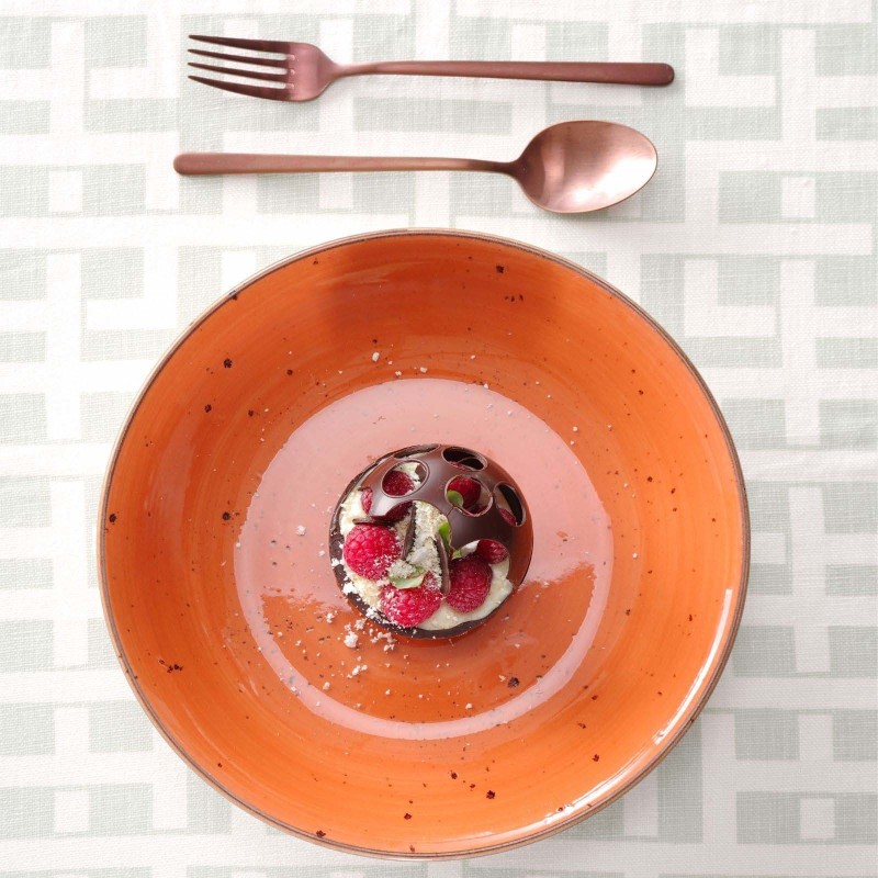 Assiette plate profonde Dahlia, 230 mm - Finedine