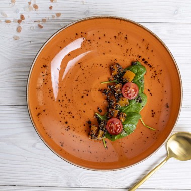 Assiette plate profonde Dahlia, 230 mm - Finedine