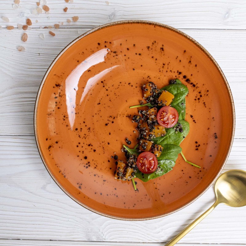 Assiette plate profonde Dahlia, 230 mm - Finedine