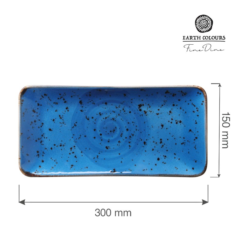 Assiette rectangulaire Iris, 300x150mm - Finedine