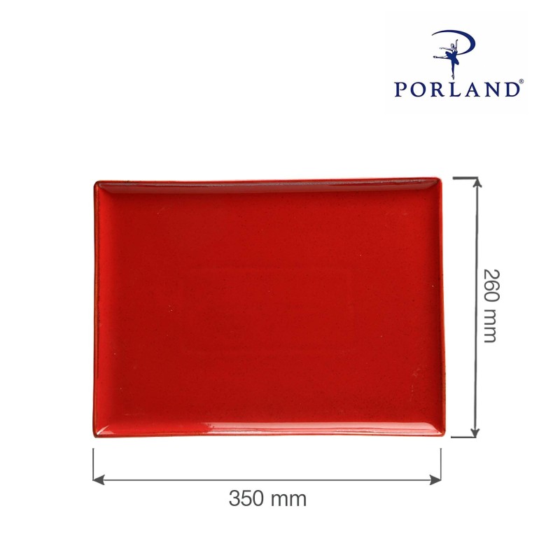 Plateau rectangulaire Magma, 350x260mm - Finedine