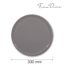 Assiette spéciale pizza, grise, 330 mm - Finedine