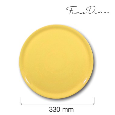 Plaque à pizza spéciale, jaune, 330 mm - Finedine