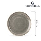 Assiette plate en pierre grise, 165 mm - Finedine