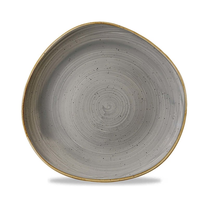 Assiette ronde Stonecast grise, 210 mm - Finedine