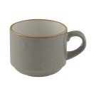 Tasse empilable grise Stonecast, 220ml - Finedine