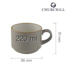 Tasse empilable grise Stonecast, 220ml - Finedine