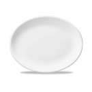 Assiette ovale blanche 14,25" / 360 mm - Finedine