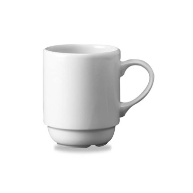 Tasse empilable blanche 10 oz / 280 ml - Finedine