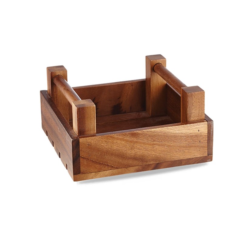 Caisse carrée en bois 200x200x(h)100mm - Finedine