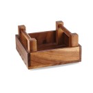 Caisse carrée en bois 200x200x(h)100mm - Finedine