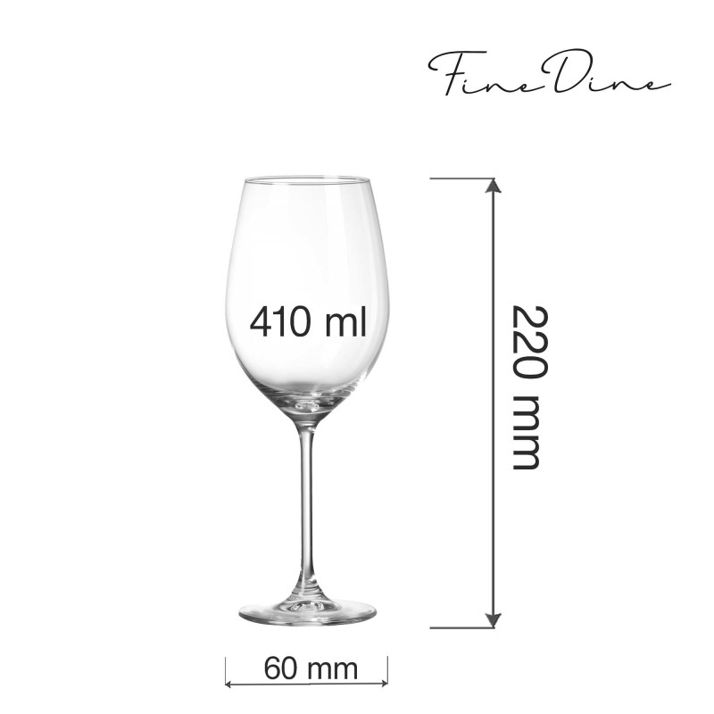 Verre à vin Cantare, 410 ml, Lot de 6 - Finedine