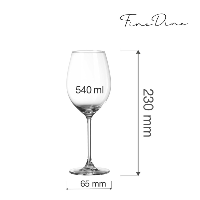 Verre à vin Cantare, 540 ml, Lot de 6 - Finedine