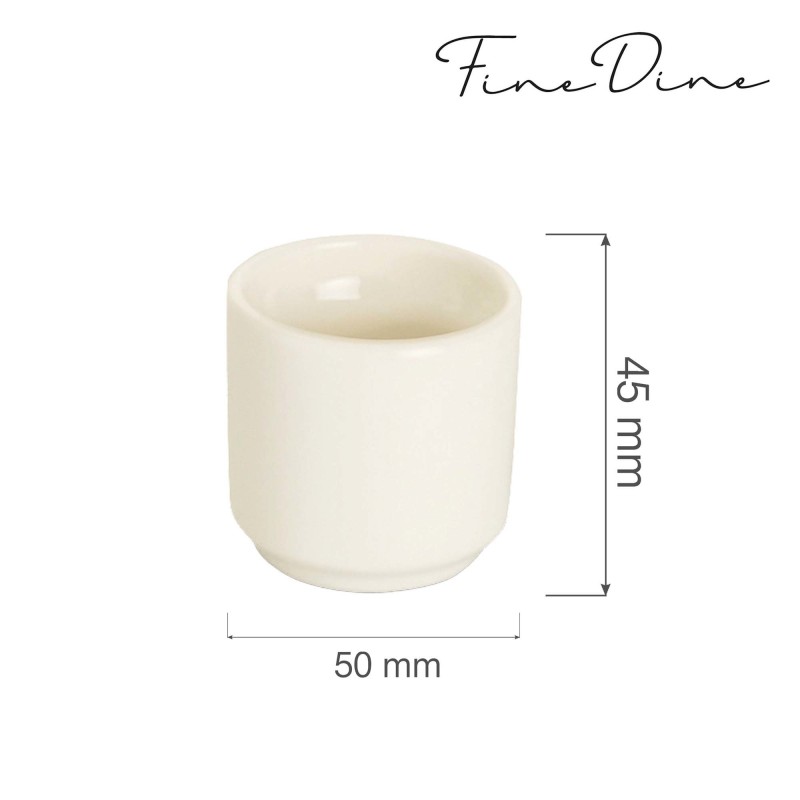 Coquetier Crema, 50x(H)45mm, Lot de 6 - Finedine