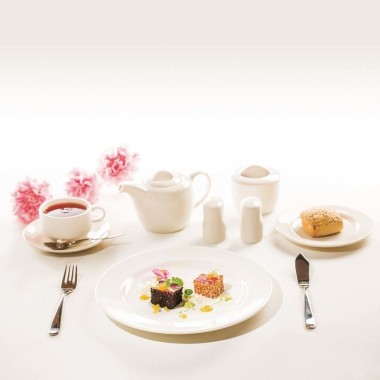 Plat ovale Crema, 210x140mm, Lot de 6 - Finedine