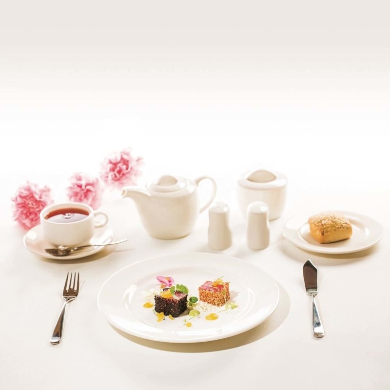 Plat ovale Crema, 210x140mm, Lot de 6 - Finedine