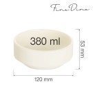 Bol empilable Crema, 120 mm, Lot de 6 - Finedine