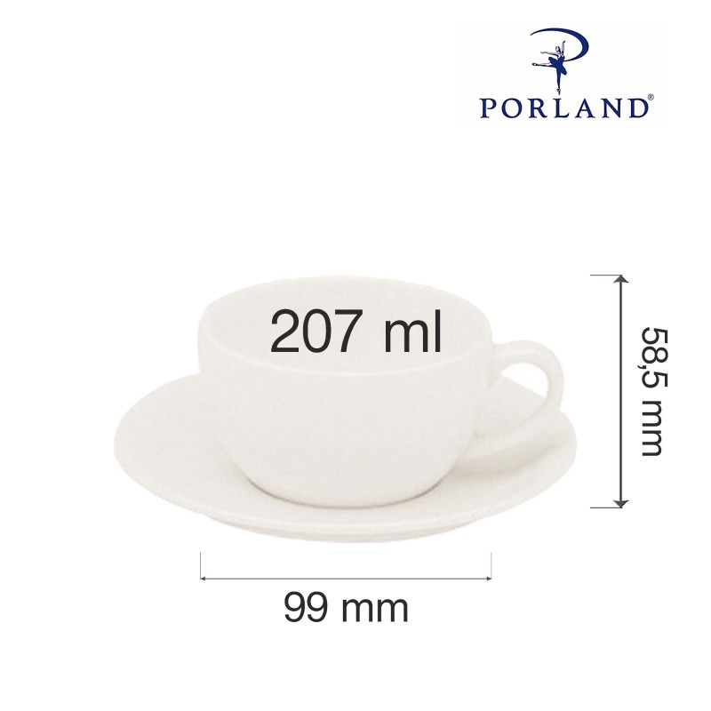 Tasse élégante Dove, 207 ml, Lot de 6 - Finedine