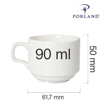 Tasse empilable Dove, 90 ml, Lot de 6 - Finedine