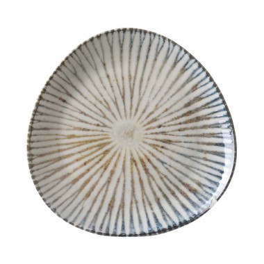 Assiette triangulaire ammonite 190 mm - Finedine