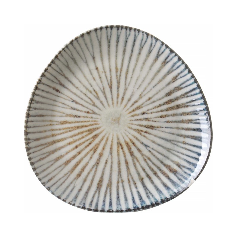 Assiette triangulaire ammonite 190 mm - Finedine