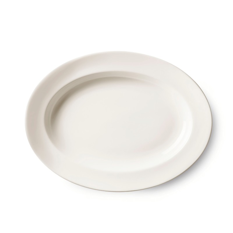 Plateau ovale ivoire, 450x345x(H)56mm - Finedine