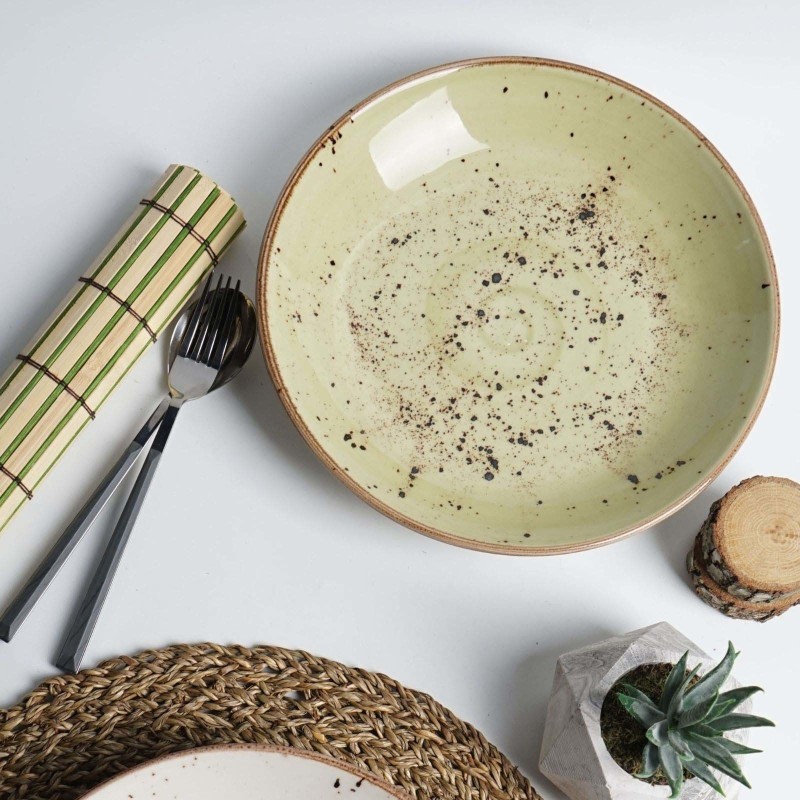 Assiette plate Olive profonde, 230 mm - Finedine