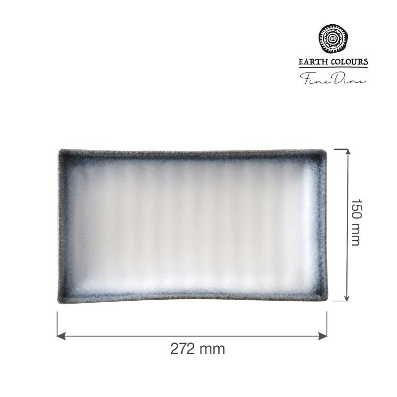 Plat rectangulaire en soie, 272x150mm - Finedine