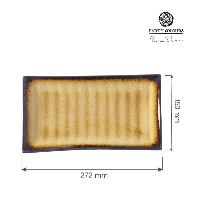 Plat rectangulaire en soie, 272x150mm - Finedine