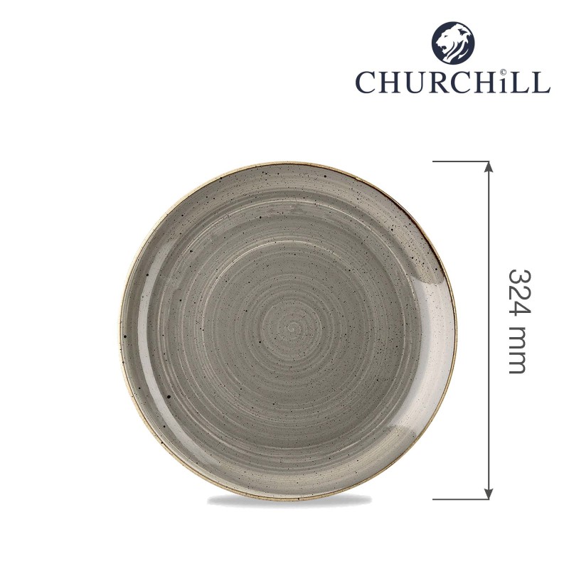 Assiette plate Stonecast Grey, 324 mm - Finedine
