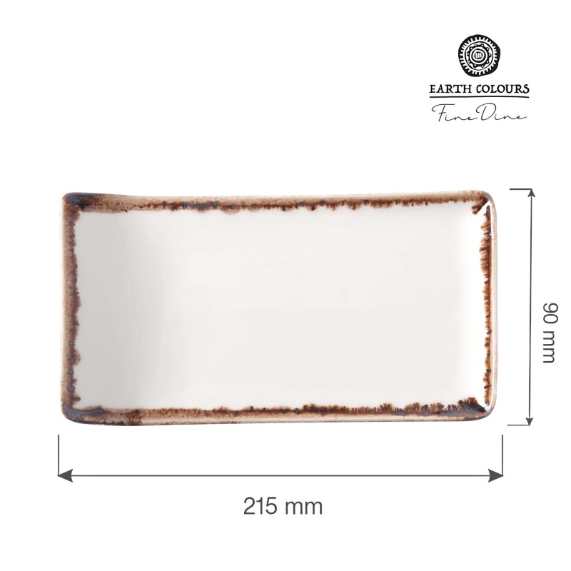 Assiette de service vanille, 215x90mm - Finedine