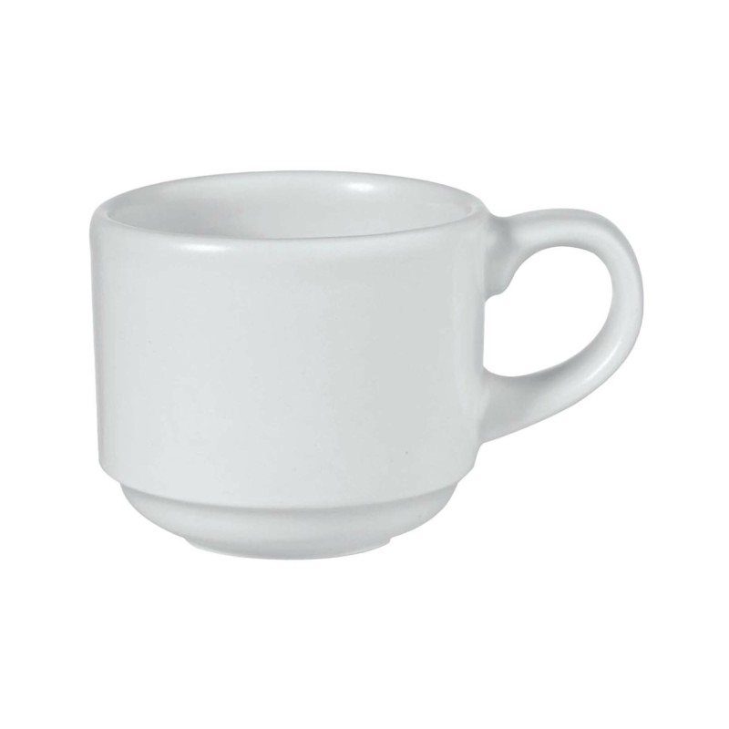 Tasse empilable blanche 7 oz / 200 ml - Finedine
