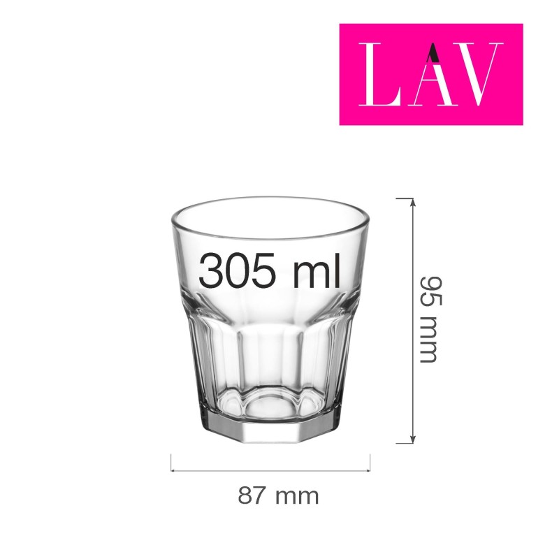Verre à whisky Aras 305 ml, Lot de 6 - Finedine
