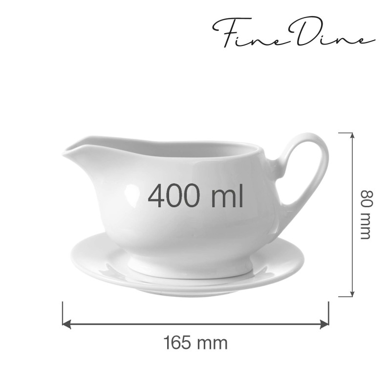 Bol à salade Bianco, 400ml, Lot de 6 - Finedine