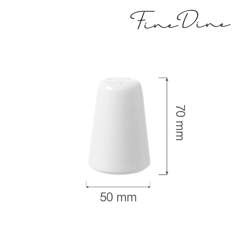 Salière Bianco, 50x(H)70mm, Lot de 6 - Finedine
