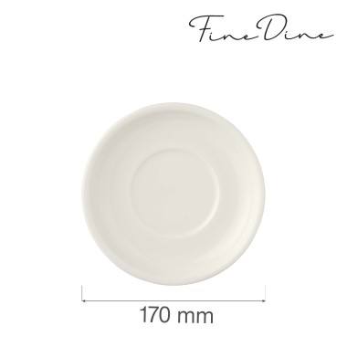 Sous-tasse à crème, 170 mm, Lot de 6 - Finedine