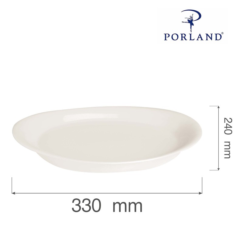 Plat ovale Dove, 330x240mm, Lot de 6 - Finedine