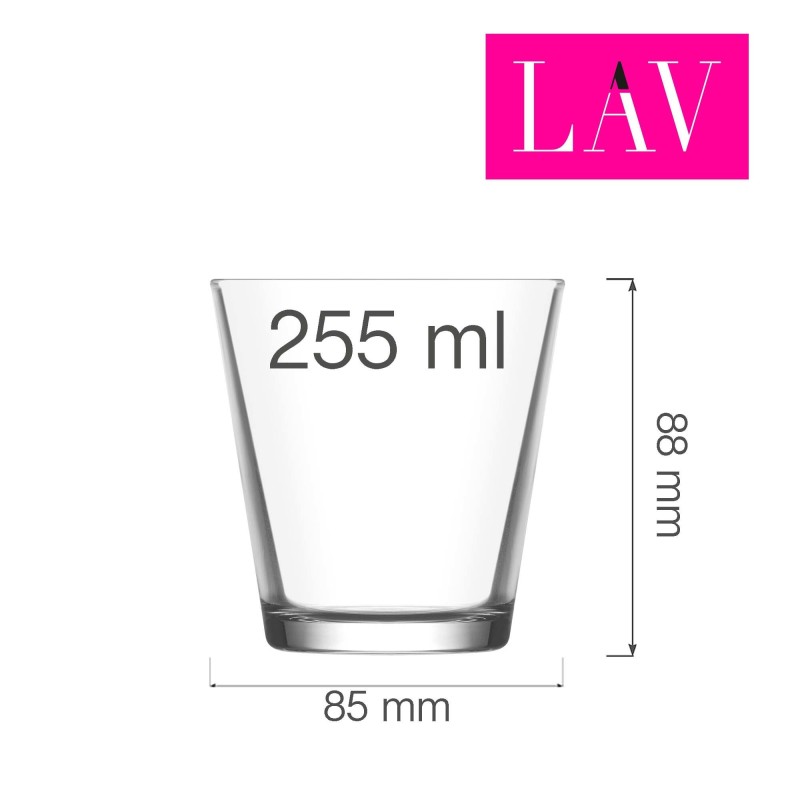 Verre à whisky Hera 255 ml, Lot de 6 - Finedine