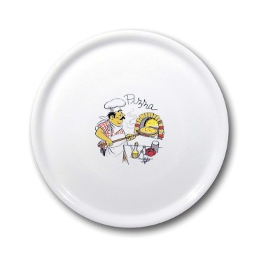 Plat à pizza spécial, décoré, 330 mm - Finedine