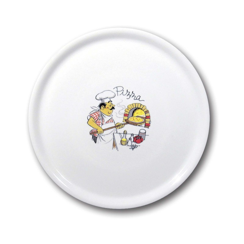 Plat à pizza spécial, décoré, 330 mm - Finedine