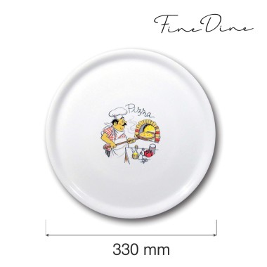 Plat à pizza spécial, décoré, 330 mm - Finedine