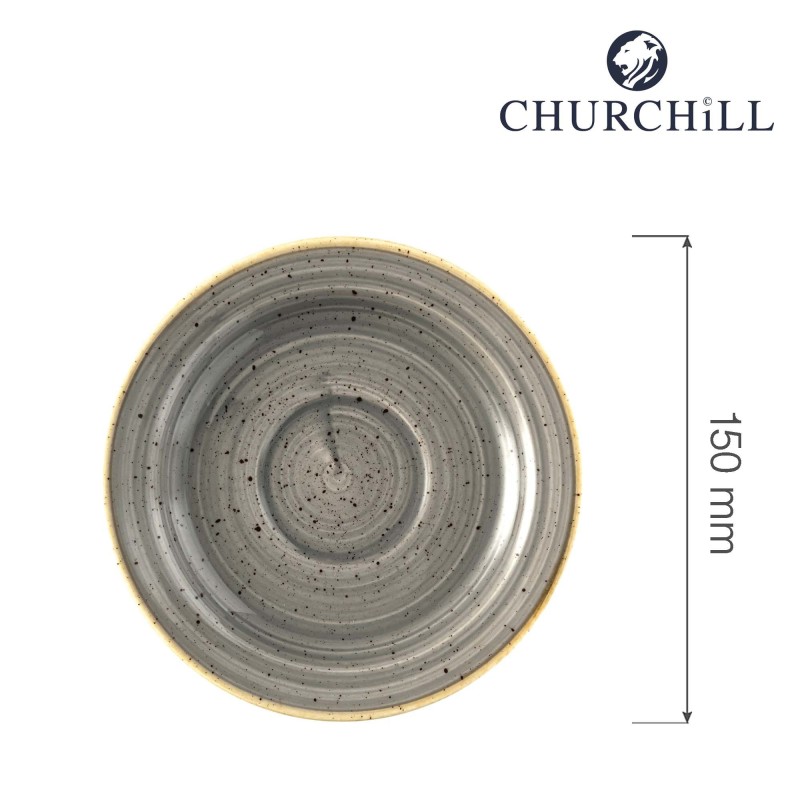 Sous-assiette Stonecast gris, 150 mm - Finedine