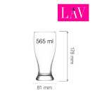 Mug à bière Brotto 565 ml, Lot de 6 - Finedine