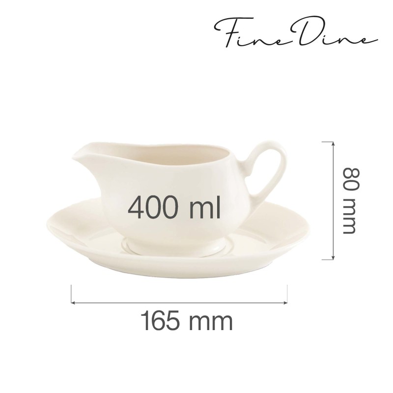 Bol à sauce Crema, 400 ml, Lot de 6 - Finedine