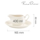 Bol à sauce Crema, 400 ml, Lot de 6 - Finedine