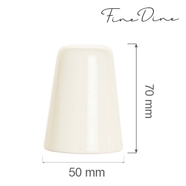 Salière Crema, 50x(H)70mm, Lot de 6 - Finedine